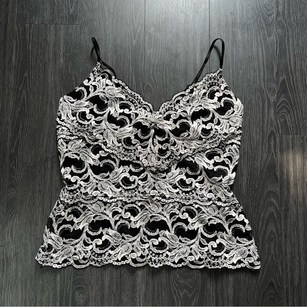 STUNNING Boston Proper lace tank top - medium